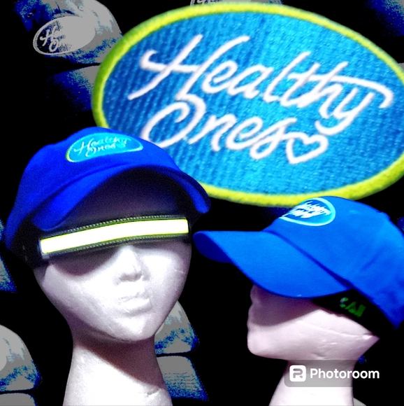 NWOT, Healthy Ones Adjustable Buckle Hats - Blue and Yellow, OS - Picture 6 of 12